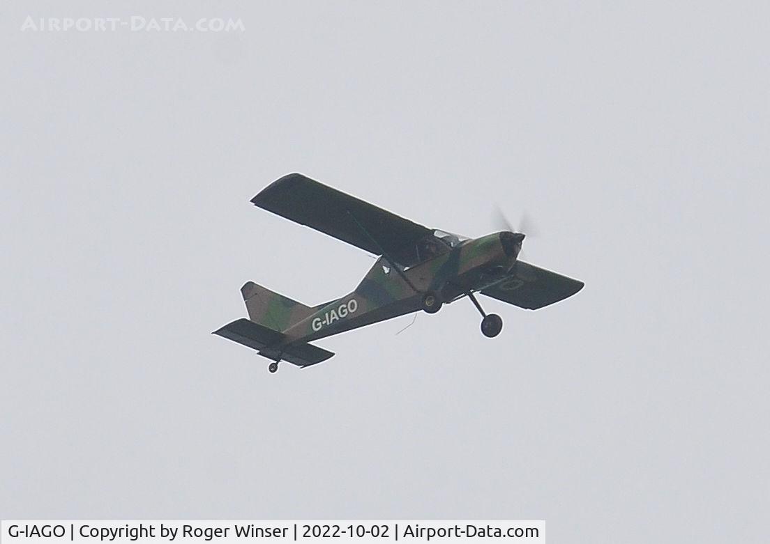 G-IAGO, 2017 Groppo Trail Mk.2 C/N LAA 372-15461, Off airport. Groppo Trail Mk.2 Eastbound near Swansea Airport (EGFH), Wales, UK.