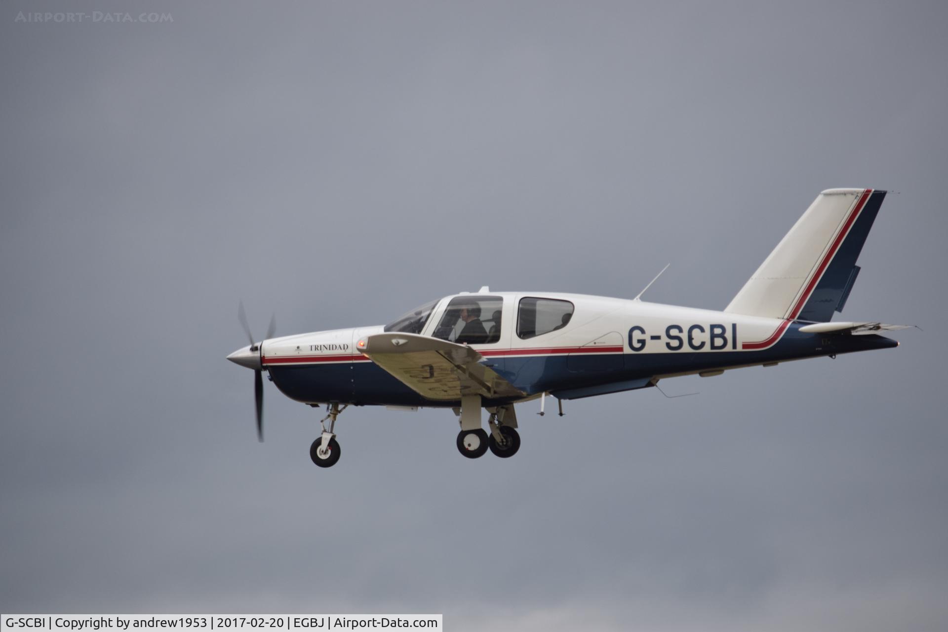 G-SCBI, 1999 Socata TB-20 Trinidad C/N 1908, G-SCBI at Gloucestershire Airport.