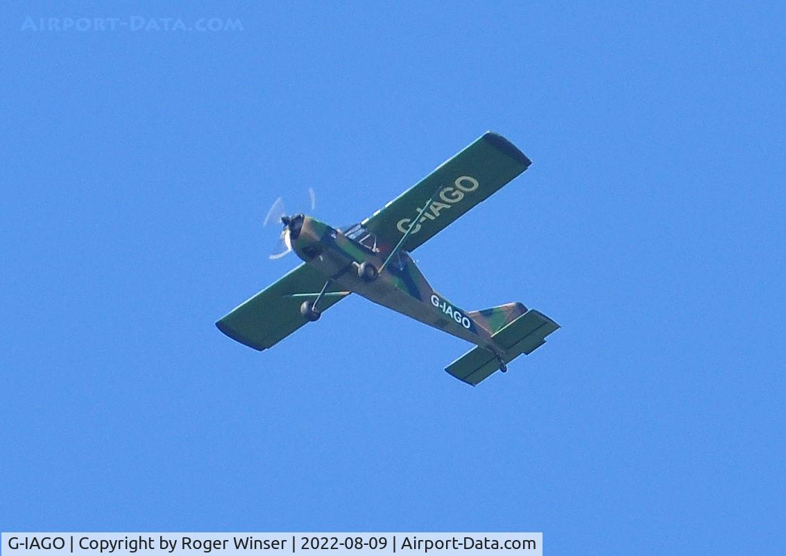 G-IAGO, 2017 Groppo Trail Mk.2 C/N LAA 372-15461, Off airport. Groppo Trail Mk.2 spotted Eastbound near Swansea Airport (EGFH), Wales, UK.
