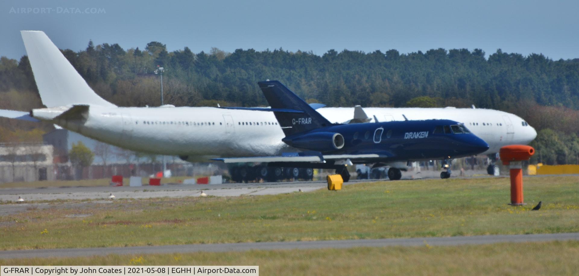 G-FRAR, 1969 Dassault Falcon (Mystere) 20DC C/N 209, Arriving on 26