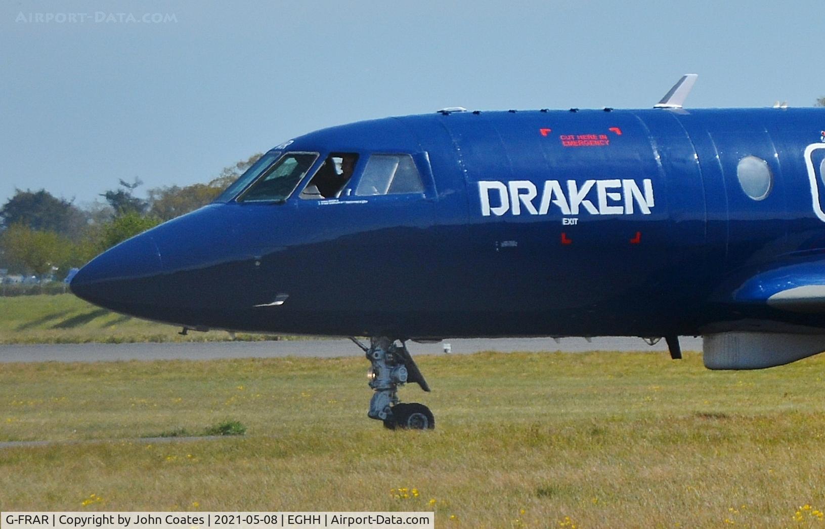 G-FRAR, 1969 Dassault Falcon (Mystere) 20DC C/N 209, Taxiing close up