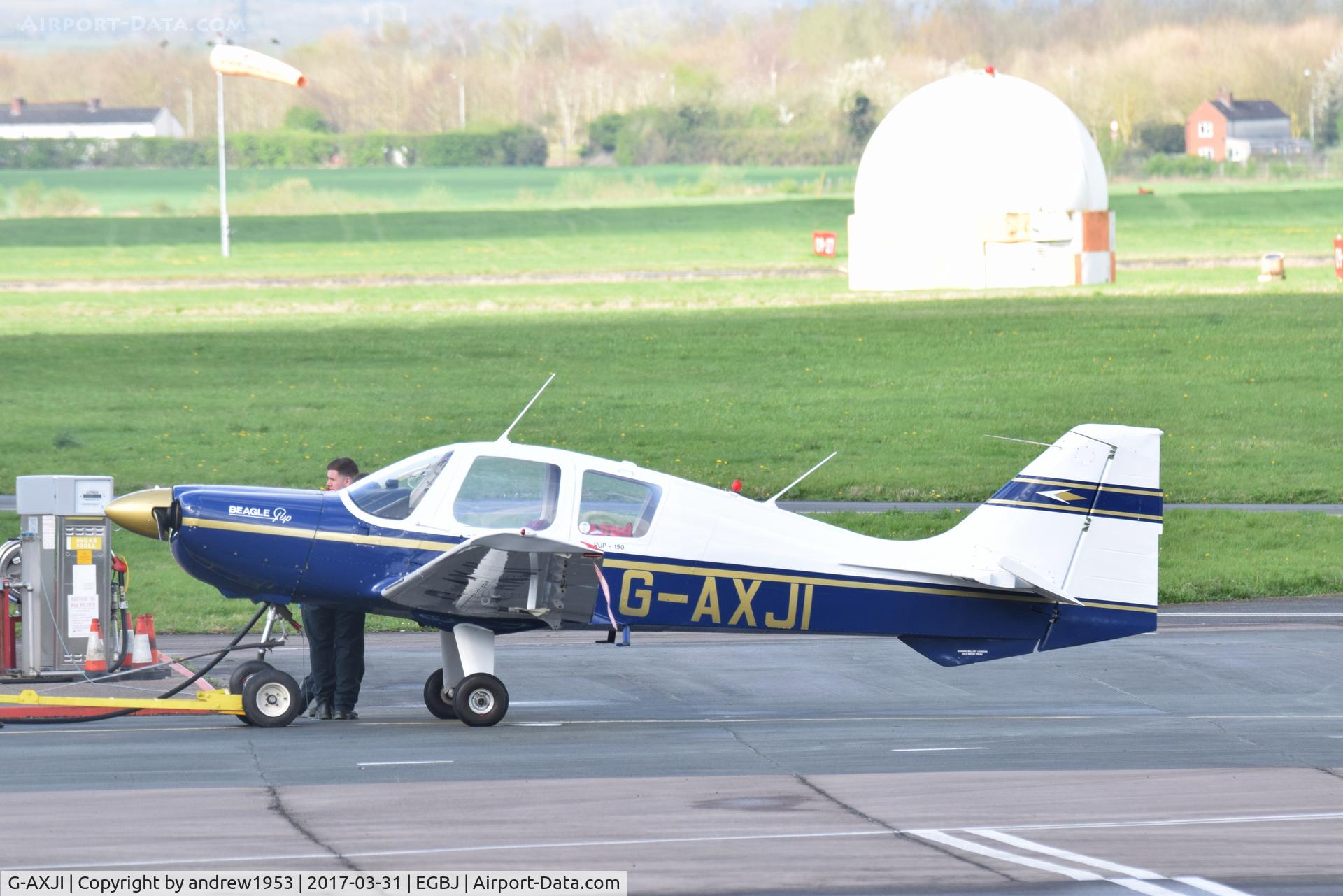 G-AXJI, 1969 Beagle B-121 Pup Series 2 (Pup 150) C/N B121-090, G-AXJI at Gloucestershire Airport.