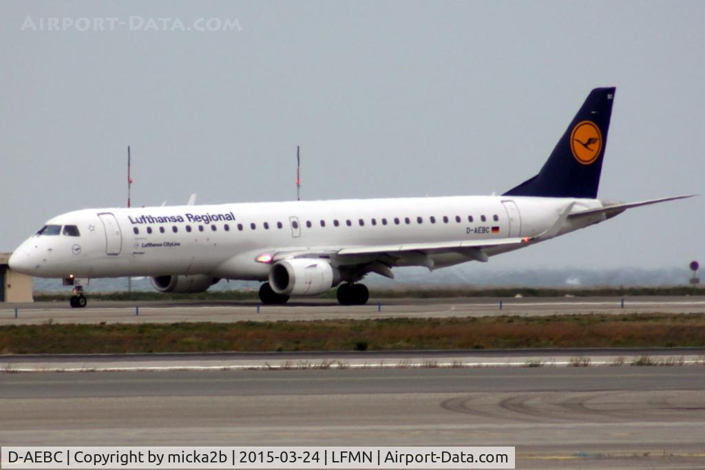 D-AEBC, 2009 Embraer 195LR (ERJ-190-200LR) C/N 19000320, Taxiing