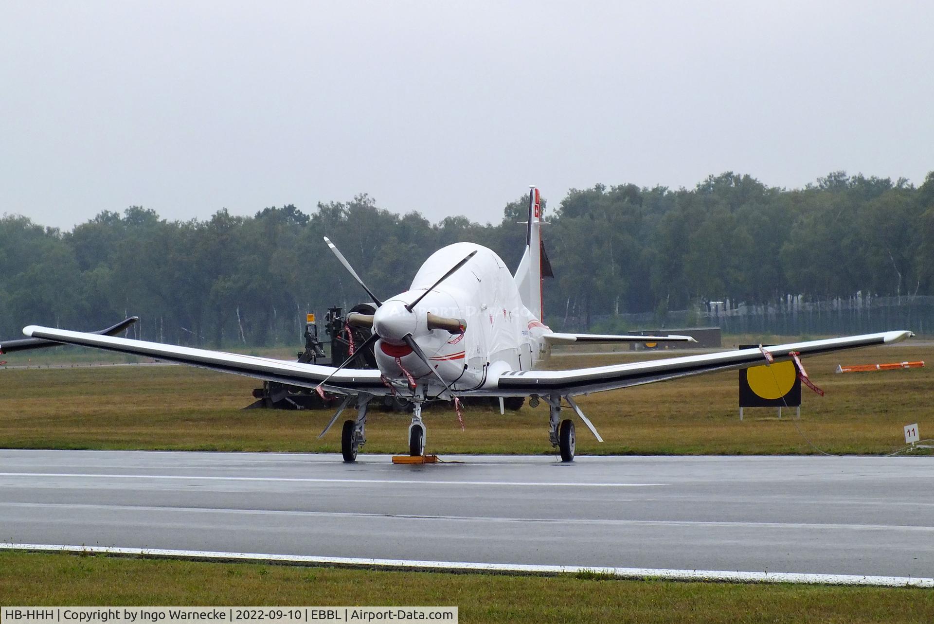HB-HHH, 2019 Pilatus PC-7 Mk II C/N 1000, Pilatus PC-7 Mk II (wings and engine of a PC-7 with fuselage and avionics of a PC-9) at the 2022 Sanicole Spottersday at Kleine Brogel air base