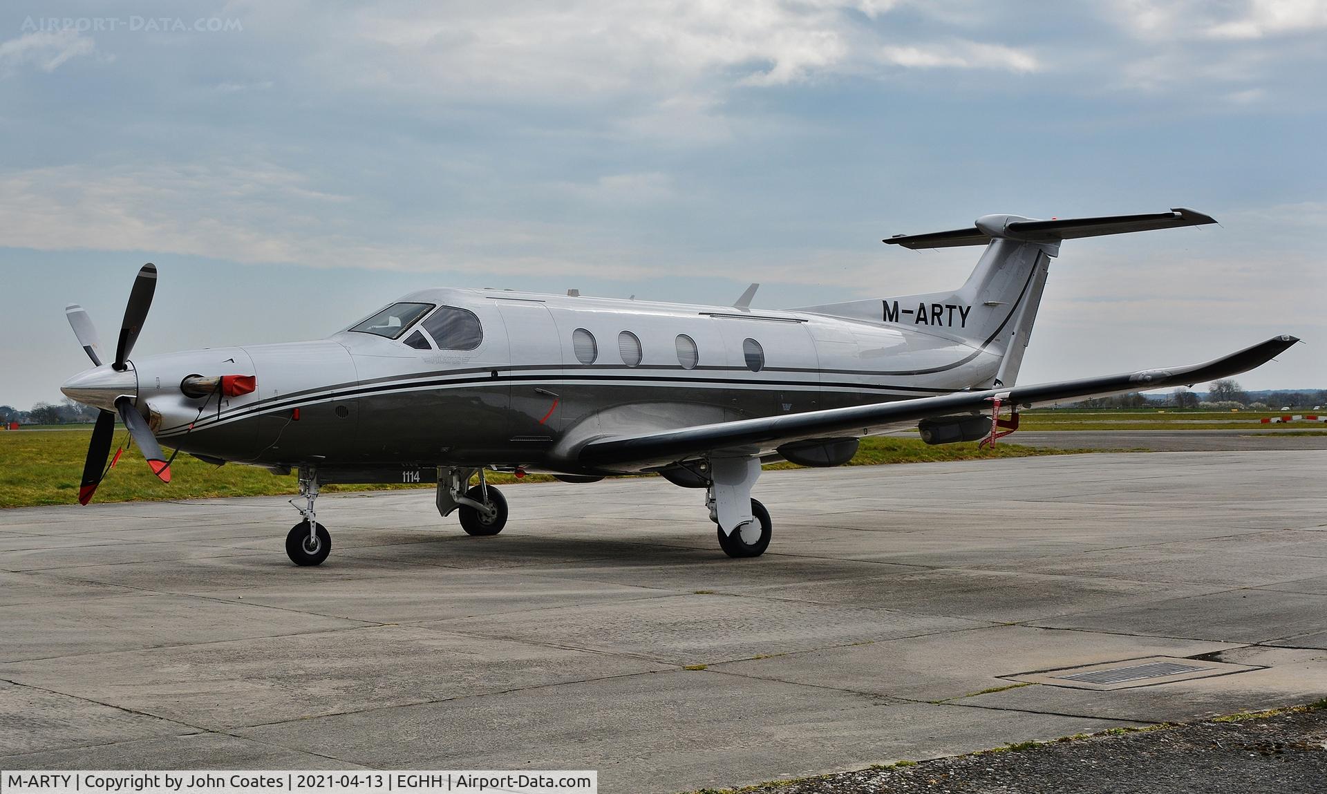 M-ARTY, 2009 Pilatus PC-12/47E C/N 1114, At BAS
