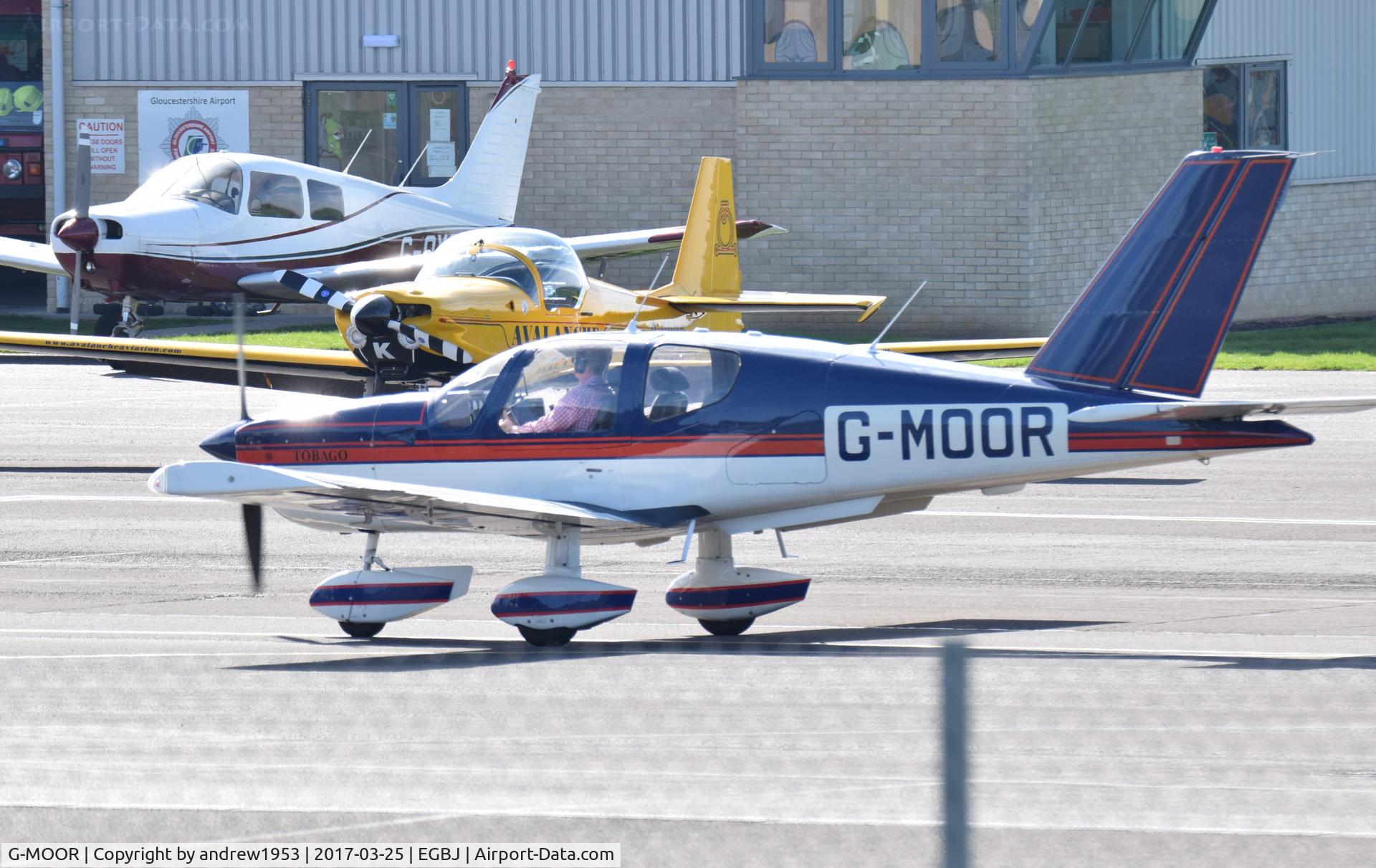 G-MOOR, 1980 Socata TB-10 Tobago C/N 82, G-MOOR at Gloucestershire Airport.