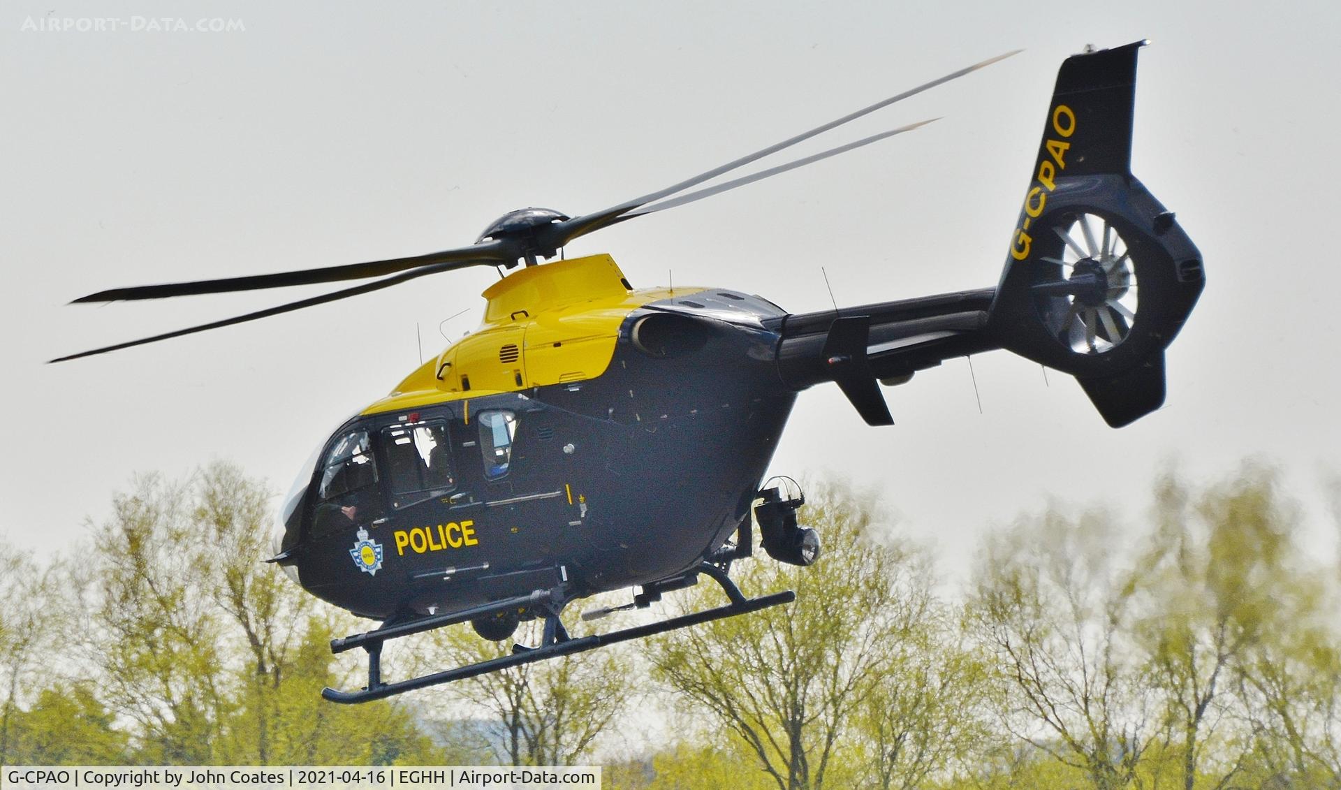 G-CPAO, 2009 Eurocopter EC-135P-2+ C/N 843, Resident departing