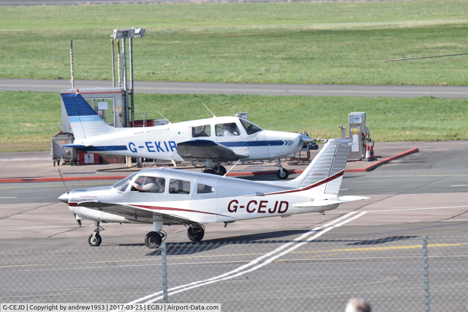 G-CEJD, 2005 Piper PA-28-161 Warrior III C/N 2842244, G-CEJD at Gloucestershire Airport.