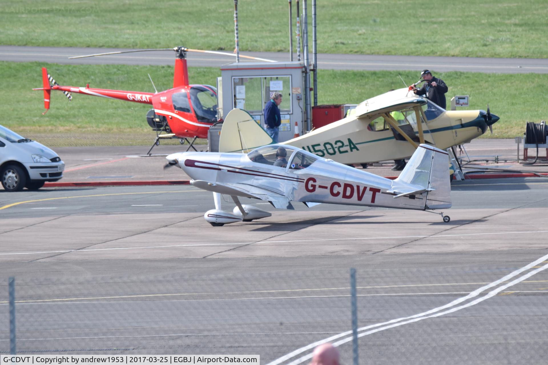 G-CDVT, 1991 Vans RV-6 C/N 20206, G-CDVT at Gloucestershire Airport.