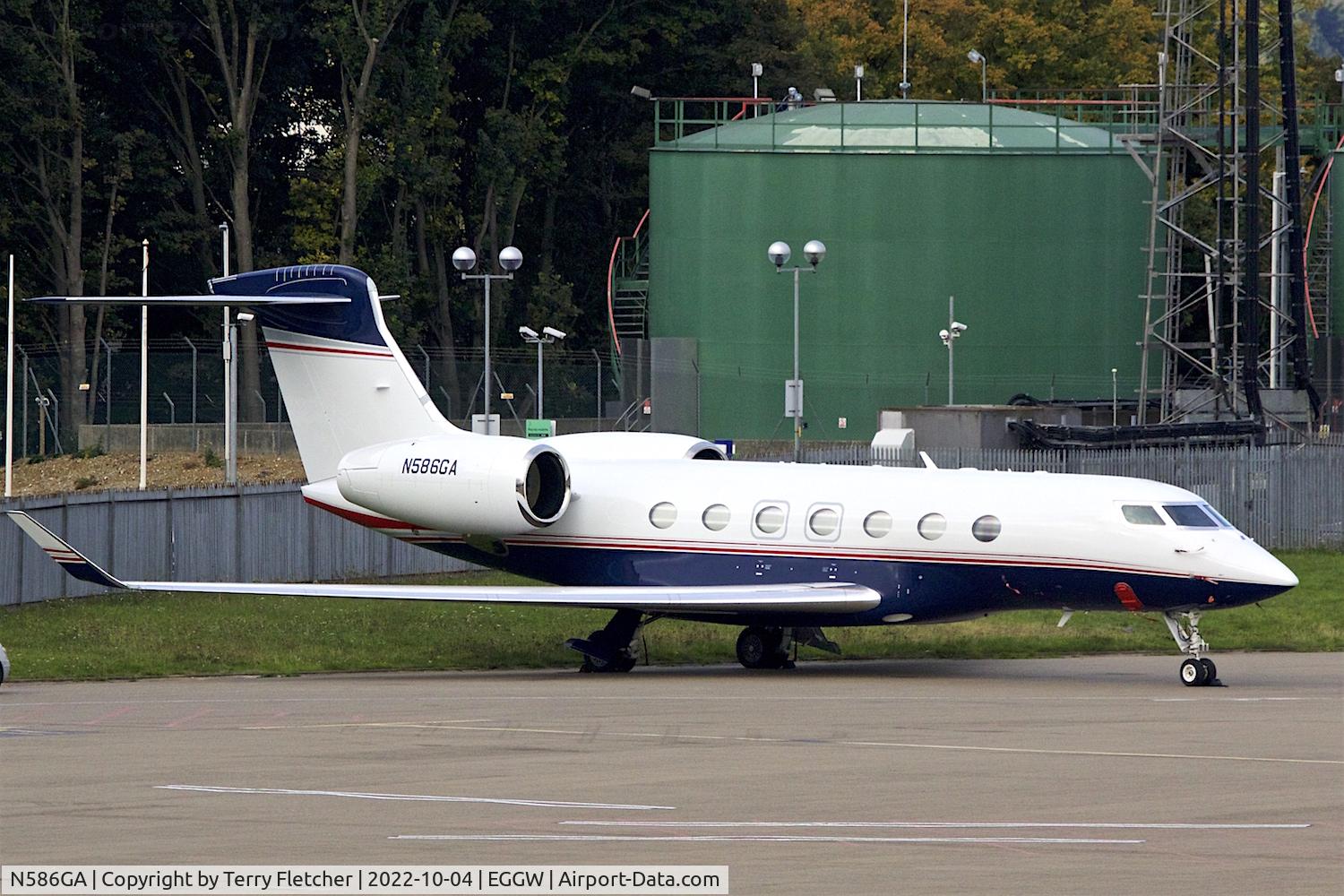 N586GA, , At Luton