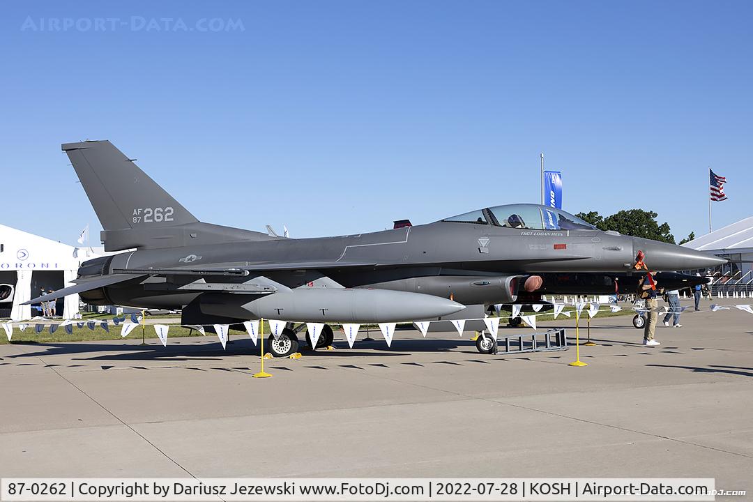 87-0262, 1987 General Dynamics F-16C Fighting Falcon C/N 5C-523, F-16C Fighting Falcon 87-0262 WI from 176th FS 