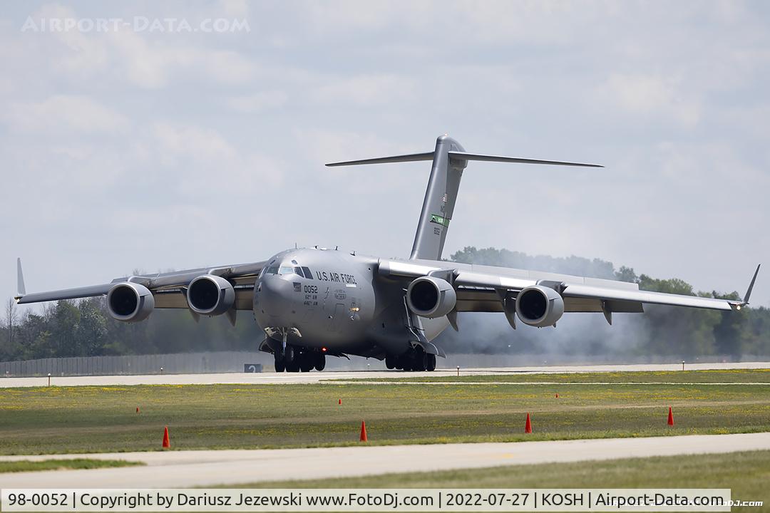 98-0052, 1998 Boeing C-17A Globemaster III C/N 50056/P-52, C-17A Globemaster 98-0052  from 62 AW 446th AW McChord AFB, WA
