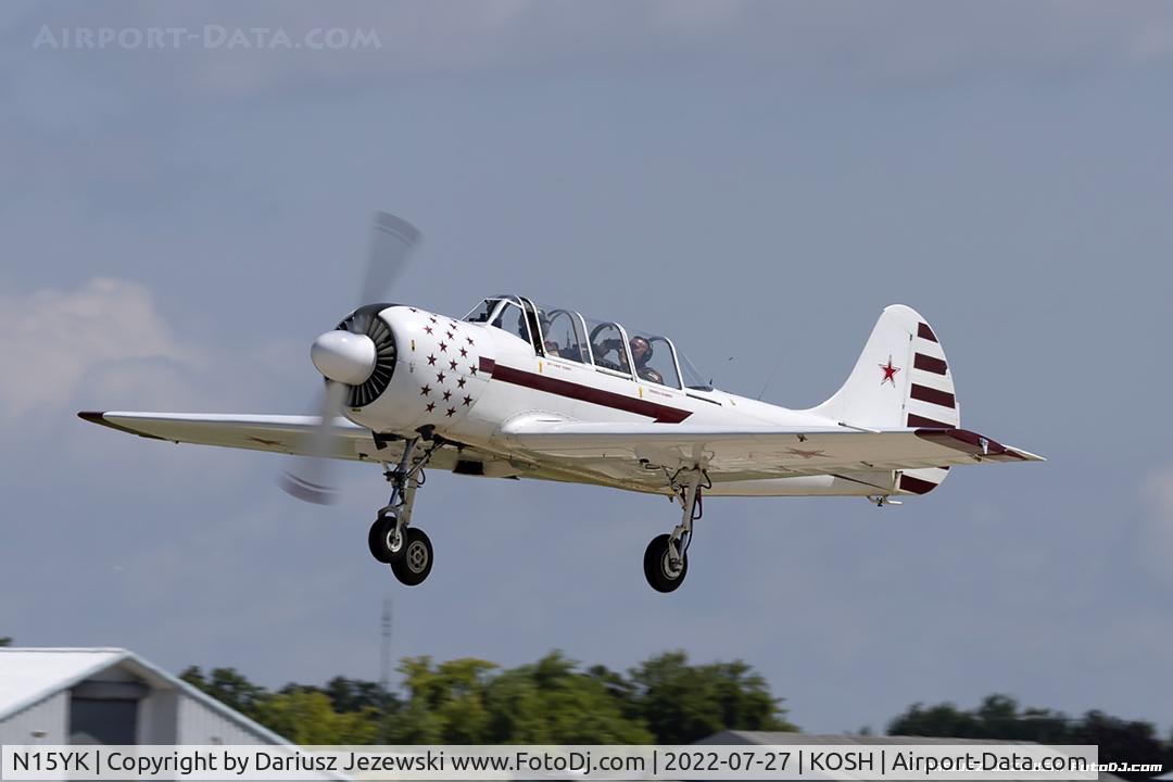 N15YK, 1993 Yakovlev Yak-52 C/N 9311702, Yakovlev Yak-52  C/N 9311702, N15YK