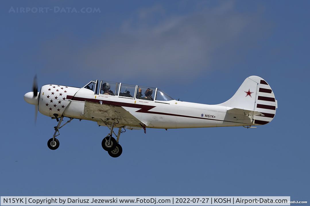 N15YK, 1993 Yakovlev Yak-52 C/N 9311702, Yakovlev Yak-52  C/N 9311702, N15YK
