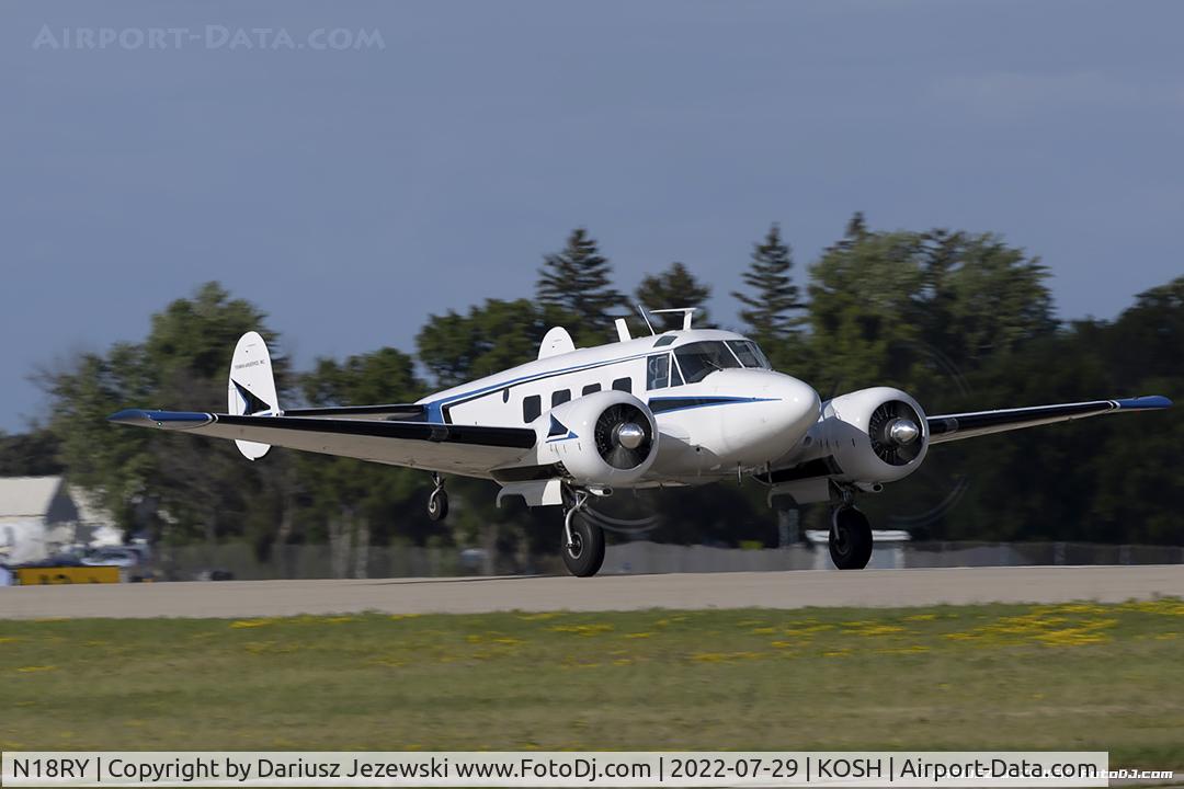 N18RY, 1957 Beech E18S C/N BA-325, Beech E18S  C/N BA-325, N18RY
