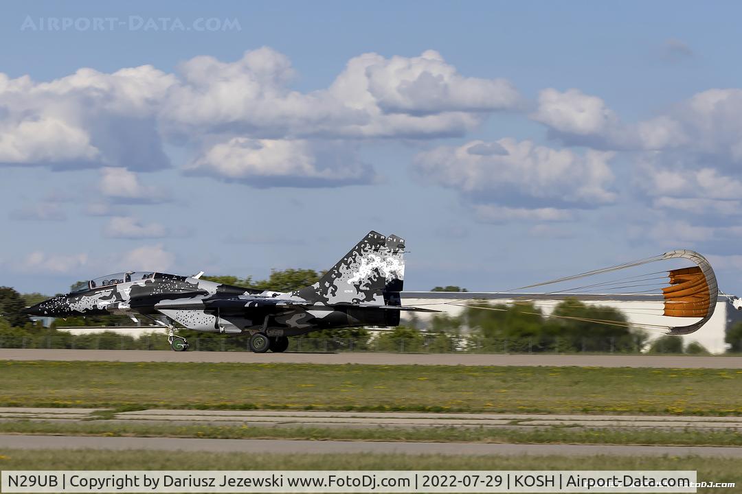 N29UB, 1989 Mikoyan-Gurevich MiG-29UB C/N 50903014896, Mikoyan-Gurevich MiG-29UB  C/N 50903014896, N29UB