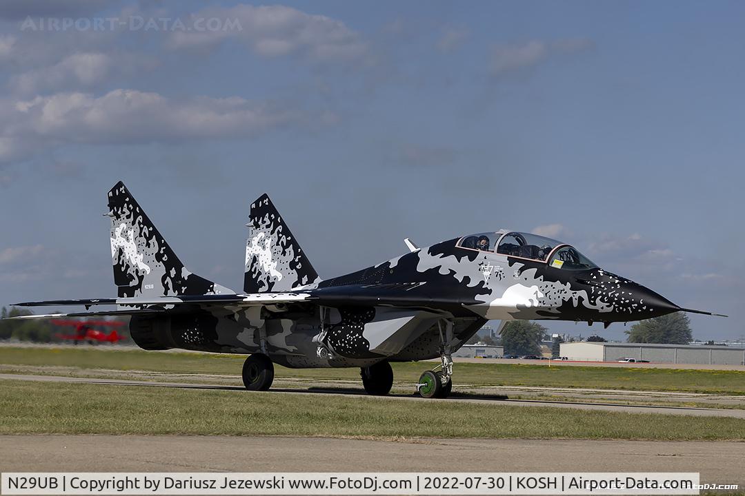 N29UB, 1989 Mikoyan-Gurevich MiG-29UB C/N 50903014896, Mikoyan-Gurevich MiG-29UB  C/N 50903014896, N29UB