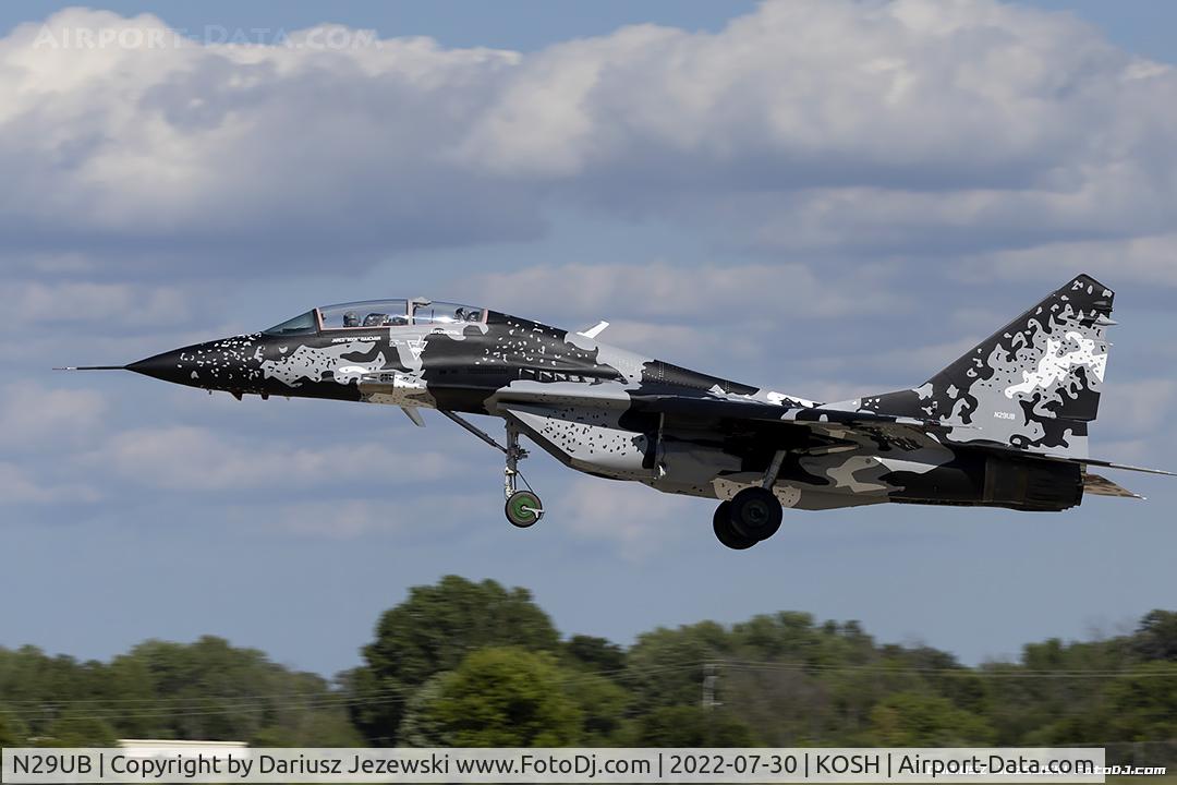 N29UB, 1989 Mikoyan-Gurevich MiG-29UB C/N 50903014896, Mikoyan-Gurevich MiG-29UB  C/N 50903014896, N29UB