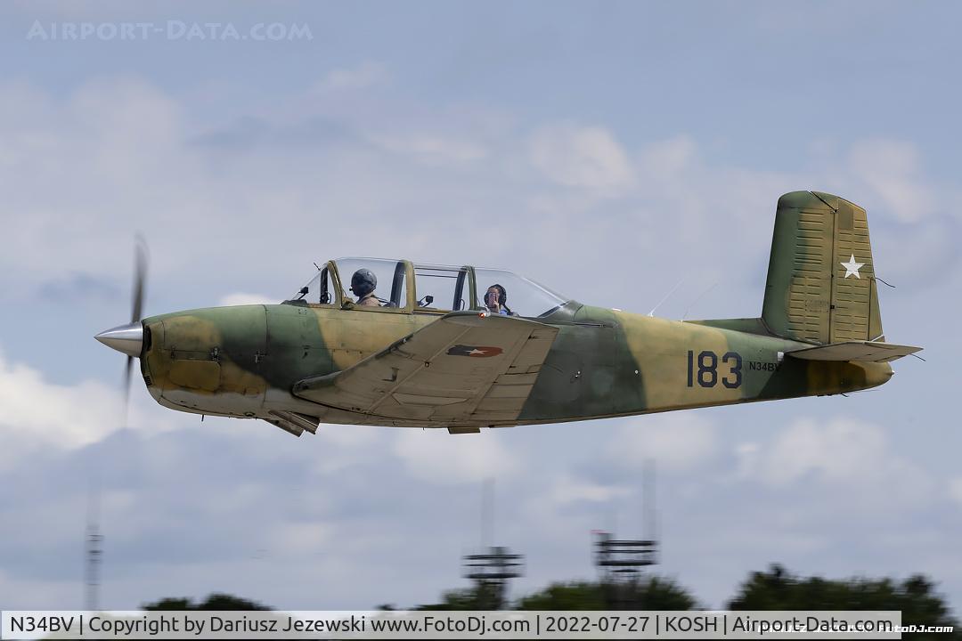 N34BV, 1956 Beech T-34A Mentor Mentor C/N CG-152, Beech A45 (T-34A) Mentor  C/N CG-152, N34BV