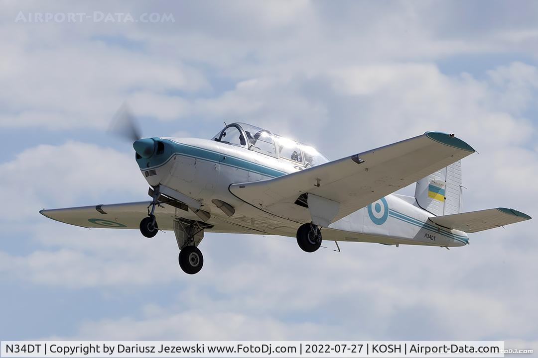 N34DT, 1953 Beech T-34A (A45) Mentor Mentor C/N G-114, Beech A45 (T-34A) Mentor  C/N G-114, N34DT