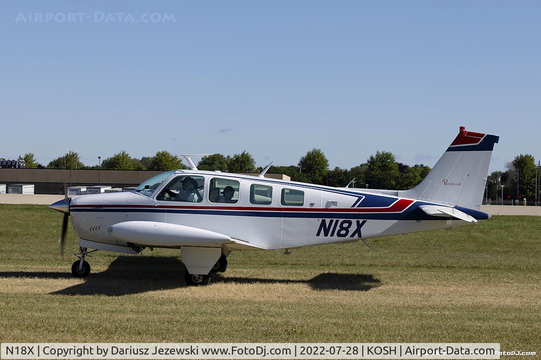 N18X, 1978 Beech A36 Bonanza 36 C/N E-1353, Beech A36 Bonanza  C/N E-1353, N18X
