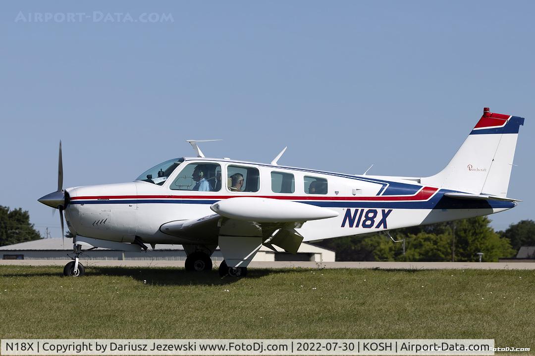N18X, 1978 Beech A36 Bonanza 36 C/N E-1353, Beech A36 Bonanza  C/N E-1353, N18X