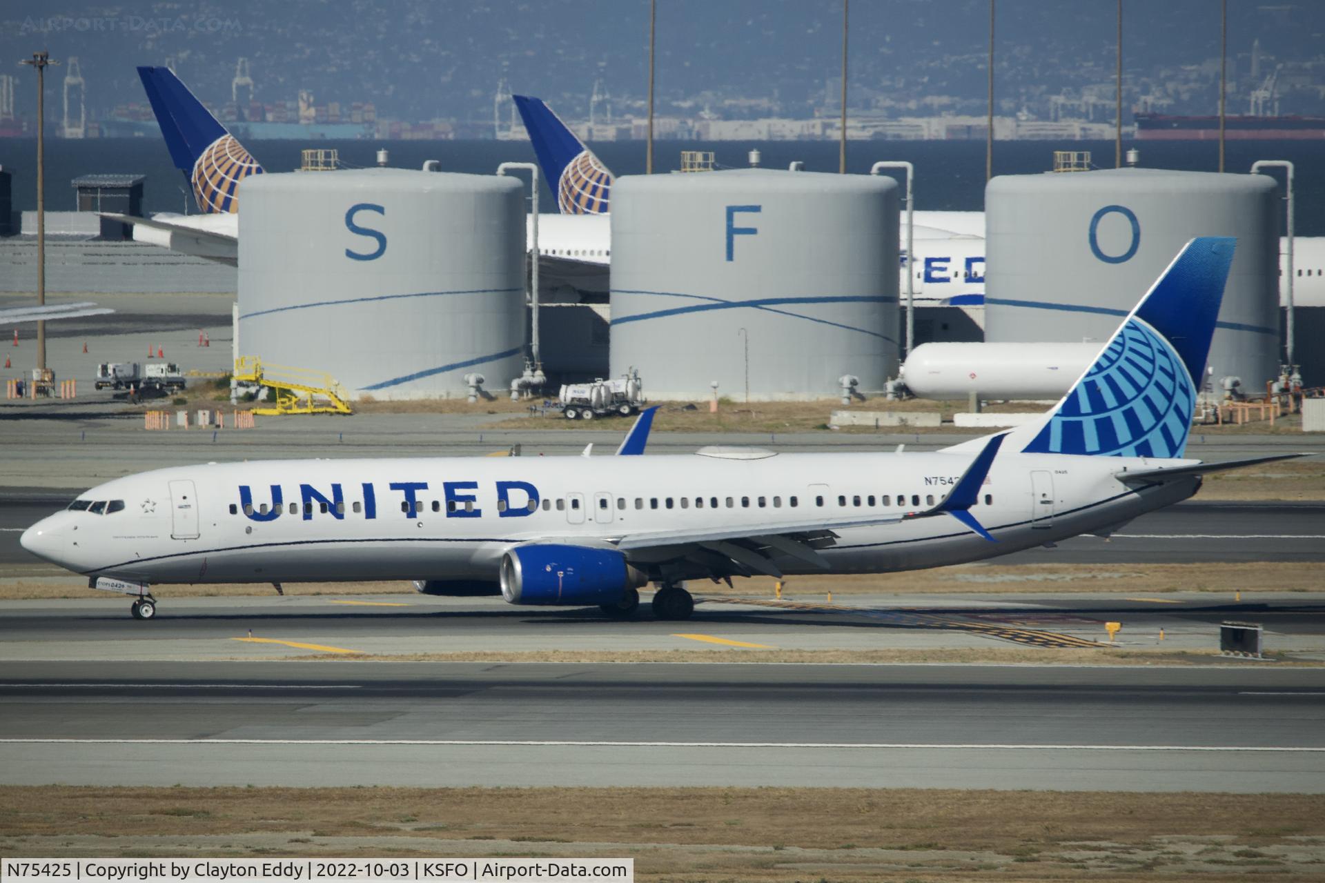 N75425, 2008 Boeing 737-924/ER C/N 33460, SFO 2022.