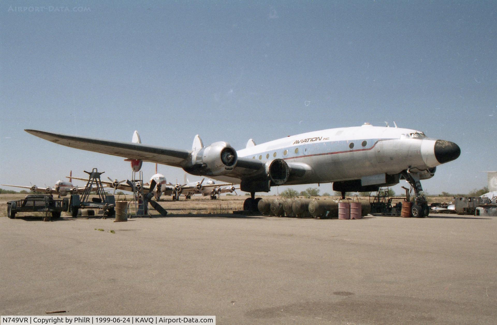 N749VR, 1949 Lockheed L-749-79 Constellation C/N 2604, N749VR 1949 L-749A Constellation Avra Valley