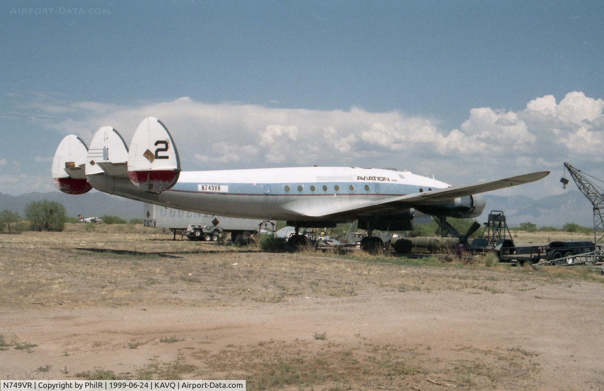 N749VR, 1949 Lockheed L-749-79 Constellation C/N 2604, N749VR 1949 L-749A Constellation Avra Valley