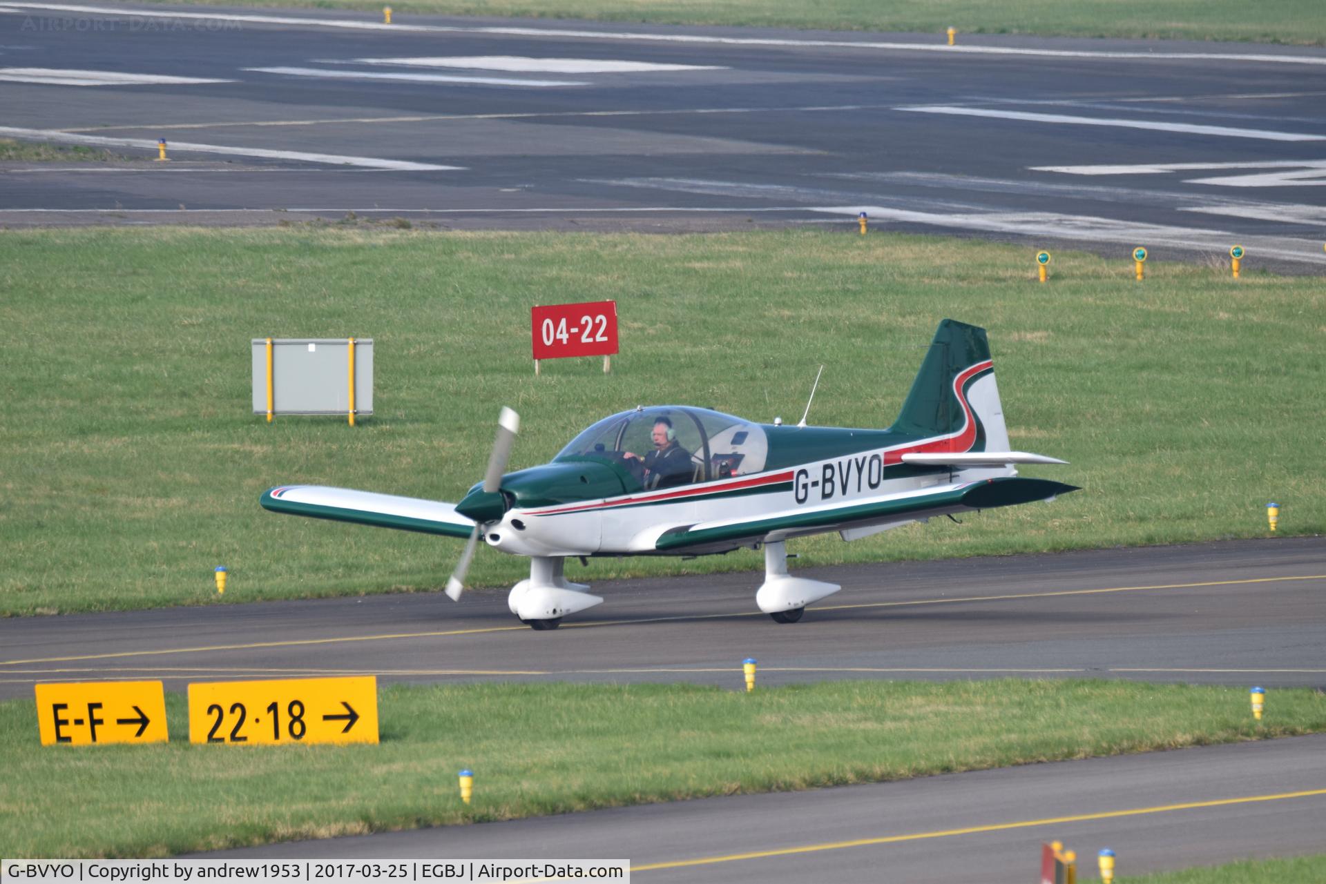 G-BVYO, 1995 Robin R-2160 Alpha Sport C/N 288, G-BVYO at Gloucestershire Airport.