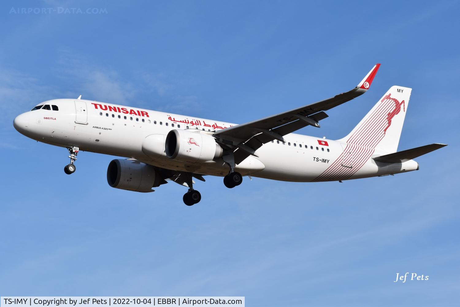 TS-IMY, 2022 Airbus A320-251N C/N 10631, Short final at Brussels Airport.