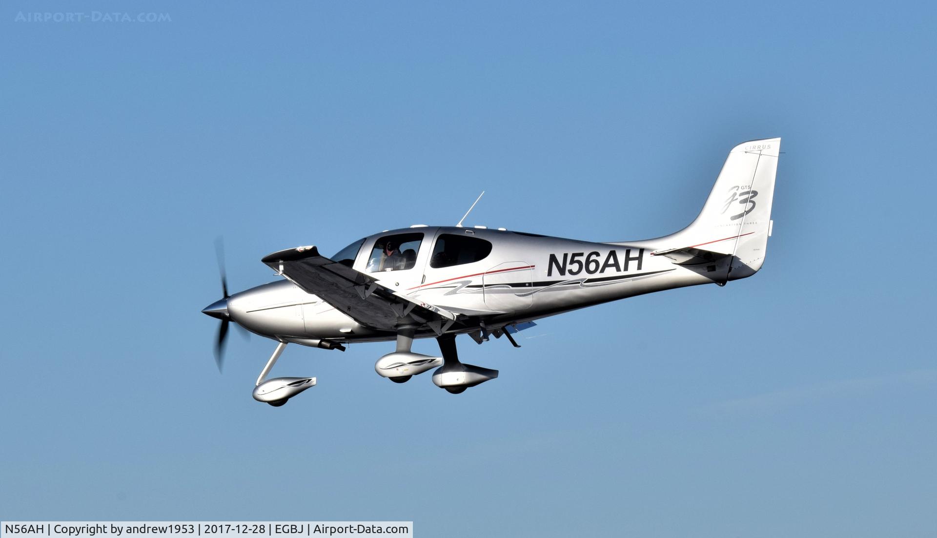 N56AH, 2007 Cirrus SR22 G3 GTS C/N 2781, N56AH at Gloucestershire Airport.
