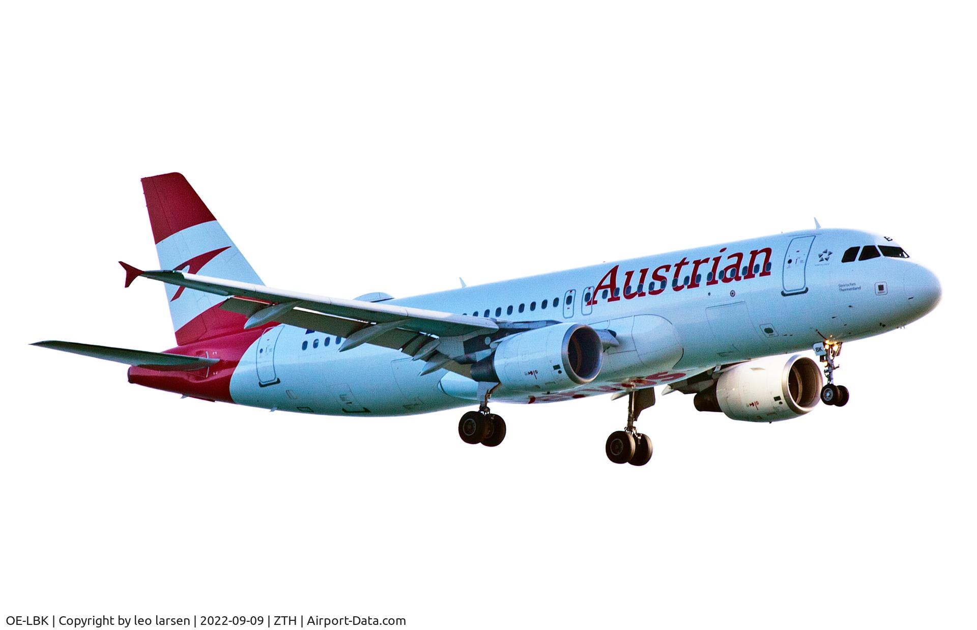 OE-LBK, 2003 Airbus A320-214 C/N 1931, Zakynthos 9,9,2022