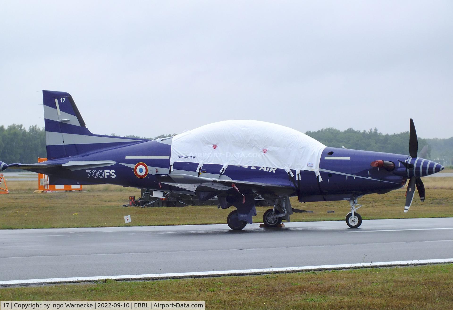 17, 2018 Pilatus PC-21 C/N 309, Pilatus PC-21 of the Armee de l'Air (French Air Force) at the 2022 Sanicole Spottersday at Kleine Brogel air base