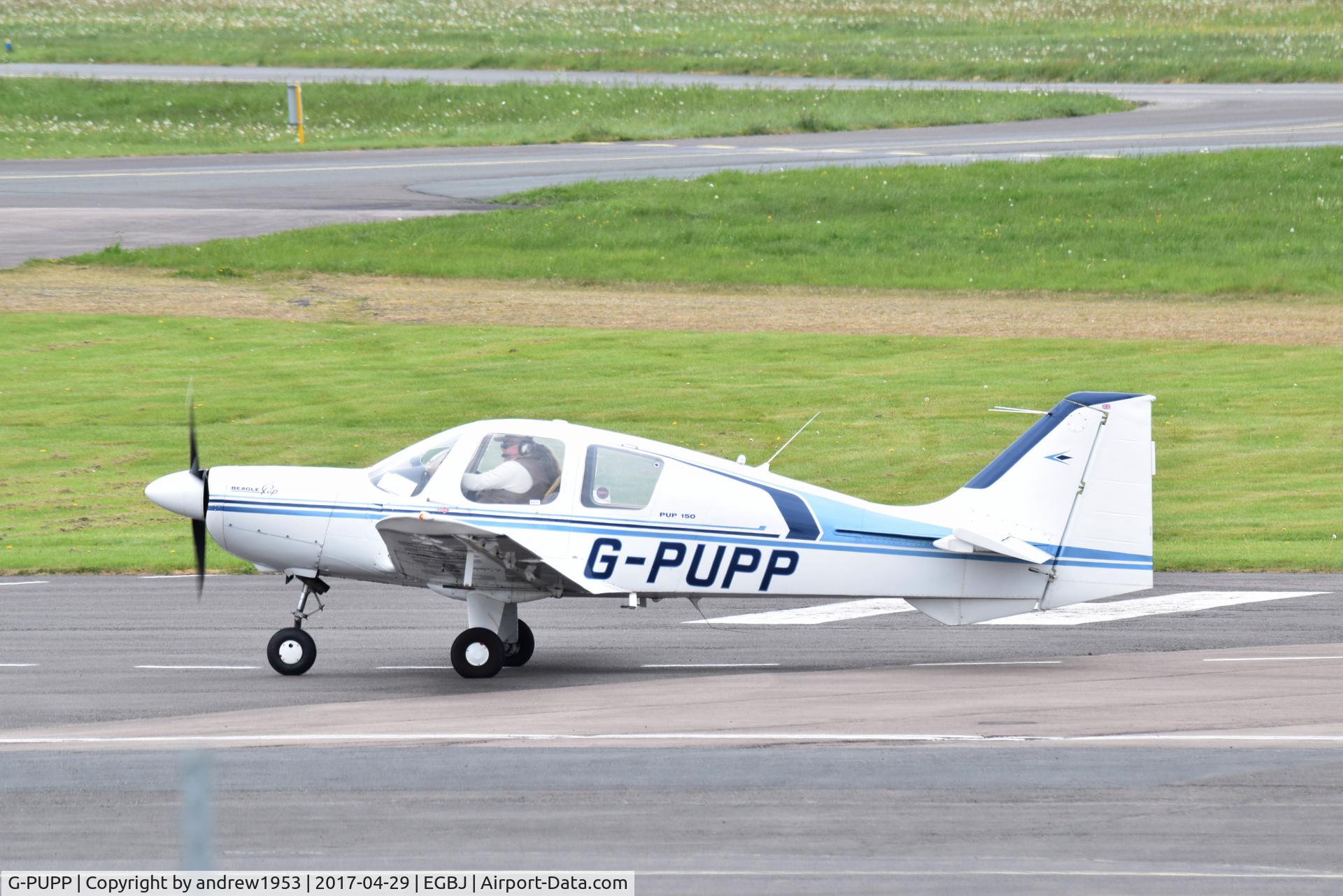 G-PUPP, 1973 Beagle B-121 Pup Series 2 (Pup 150) C/N B121-174, G-PUPP at Gloucestershire Airport.