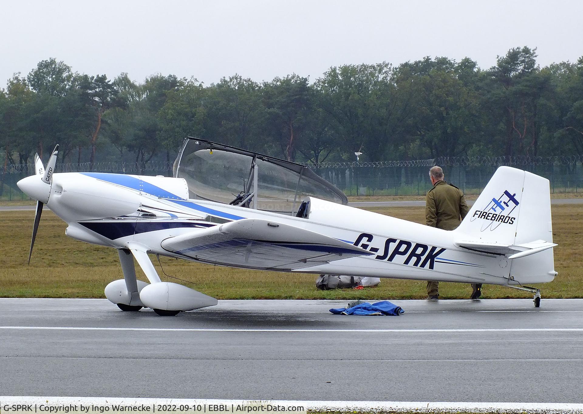 G-SPRK, 1994 Vans RV-4 C/N 845, Vans RV-4 of the Firebirds aerobatic team at the 2022 Sanicole Spottersday at Kleine Brogel air base
