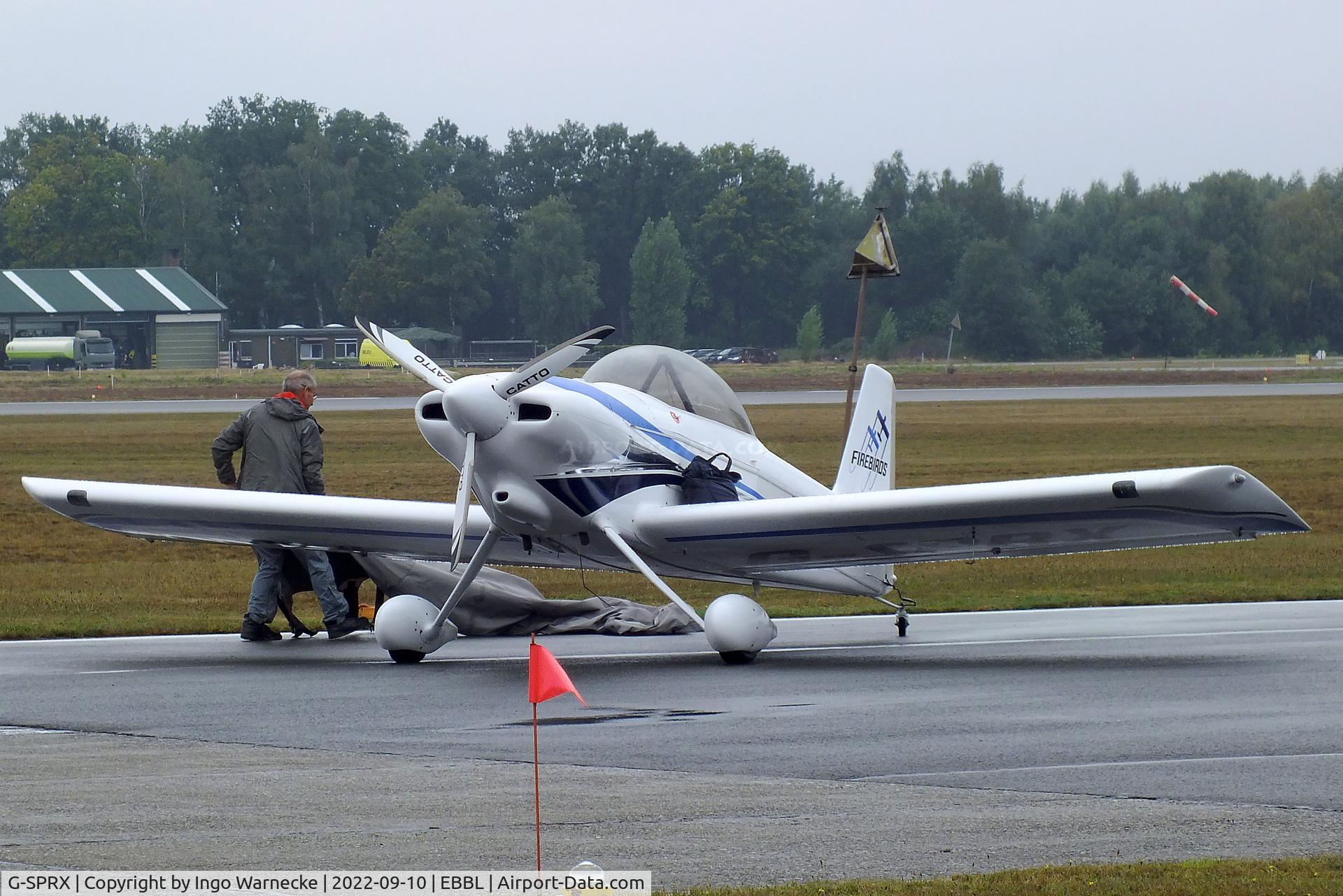 G-SPRX, 2005 Vans RV-4 C/N 1622, Vans RV-4 of the Firebirds aerobatic team at the 2022 Sanicole Spottersday at Kleine Brogel air base