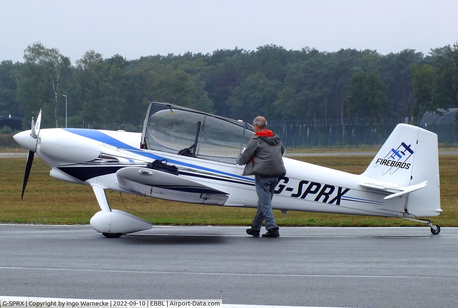 G-SPRX, 2005 Vans RV-4 C/N 1622, Vans RV-4 of the Firebirds aerobatic team at the 2022 Sanicole Spottersday at Kleine Brogel air base