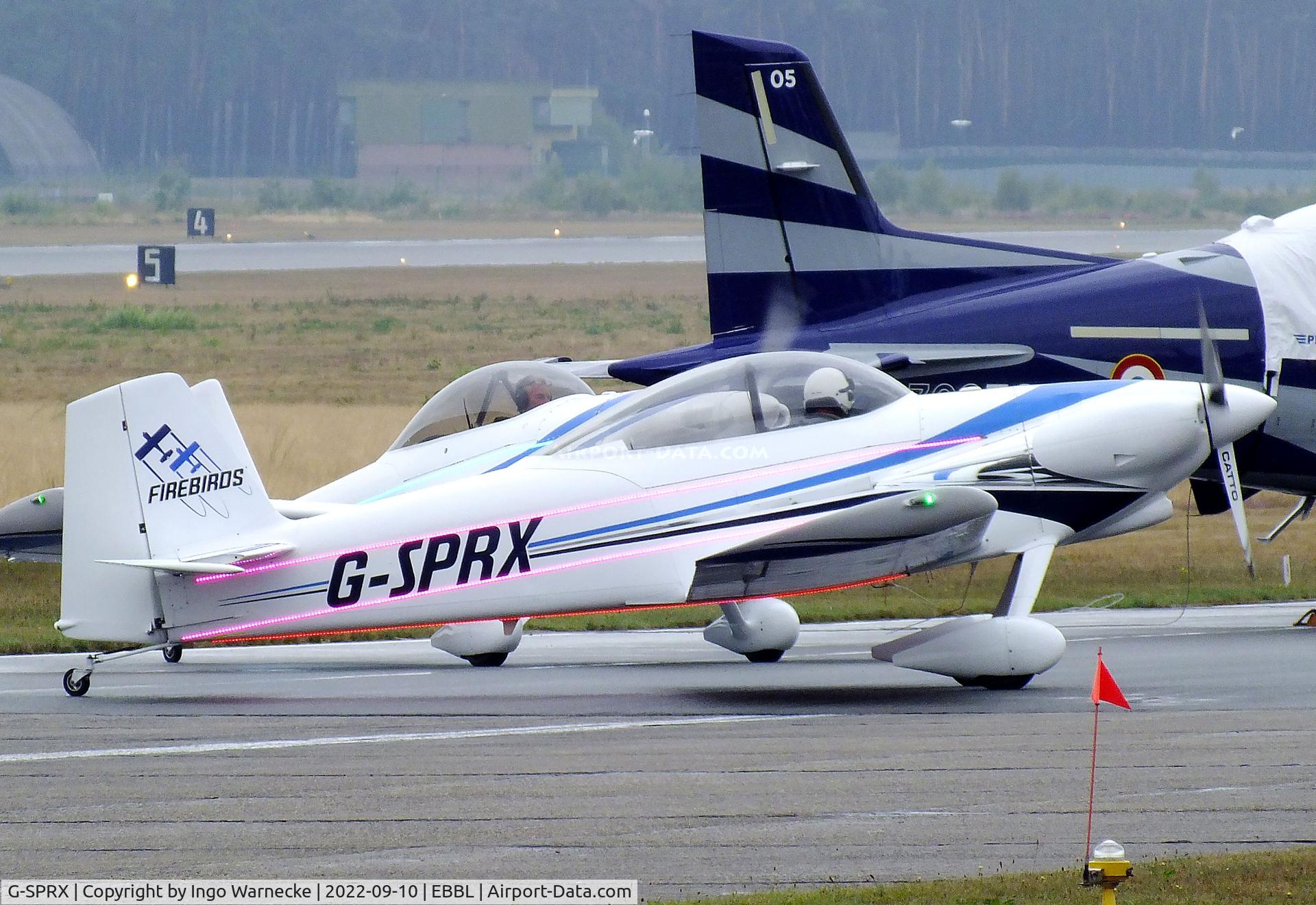 G-SPRX, 2005 Vans RV-4 C/N 1622, Vans RV-4 of the Firebirds aerobatic team at the 2022 Sanicole Spottersday at Kleine Brogel air base