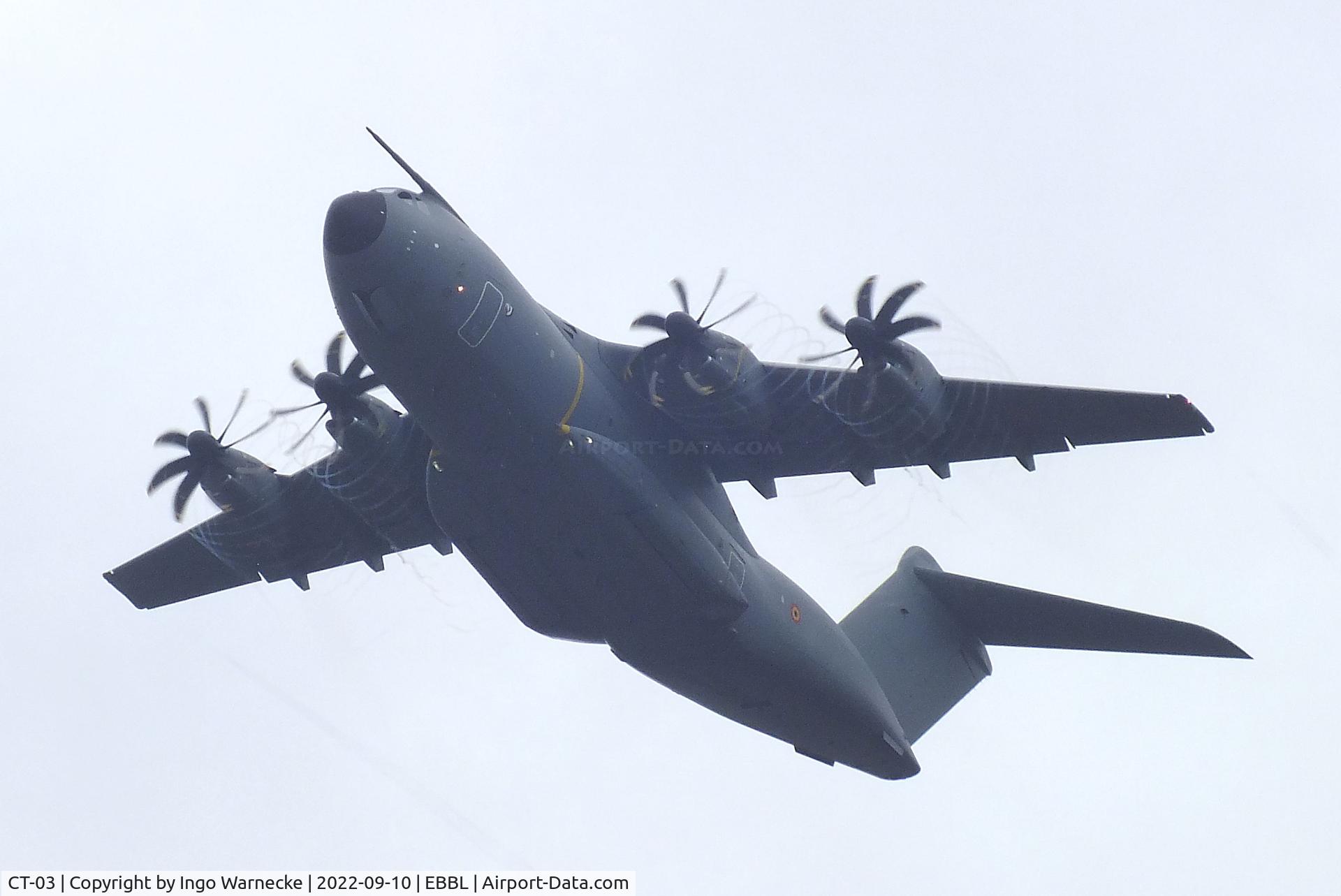 CT-03, 2020 Airbus A400M Atlas C/N 109, Airbus A400M Atlas of the FAeB (Belgian Air Force) at the 2022 Sanicole Spottersday at Kleine Brogel air base