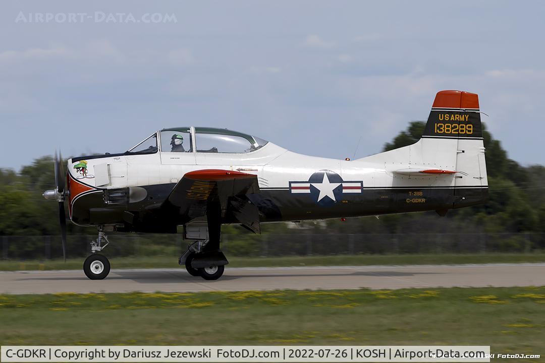 C-GDKR, 1956 North American T-28B Trojan C/N 200-360, North American T-28B Trojan  C/N 200-360 (138289), C-GDKR