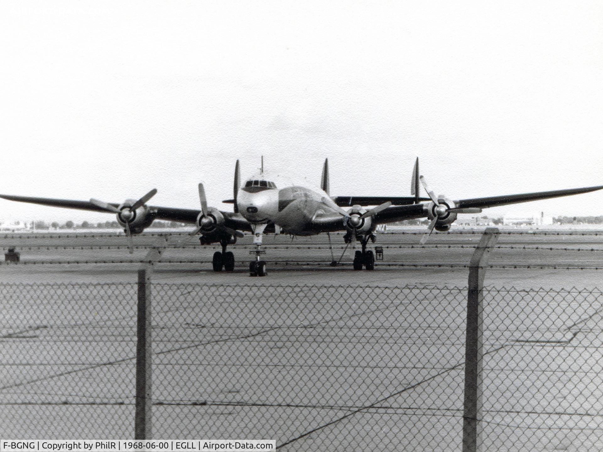 F-BGNG, 1953 Lockheed L-1049G Super Constellation C/N 4516, F-BGNG 1953 Lockheed L-1049G Super Constellation Air France LHR