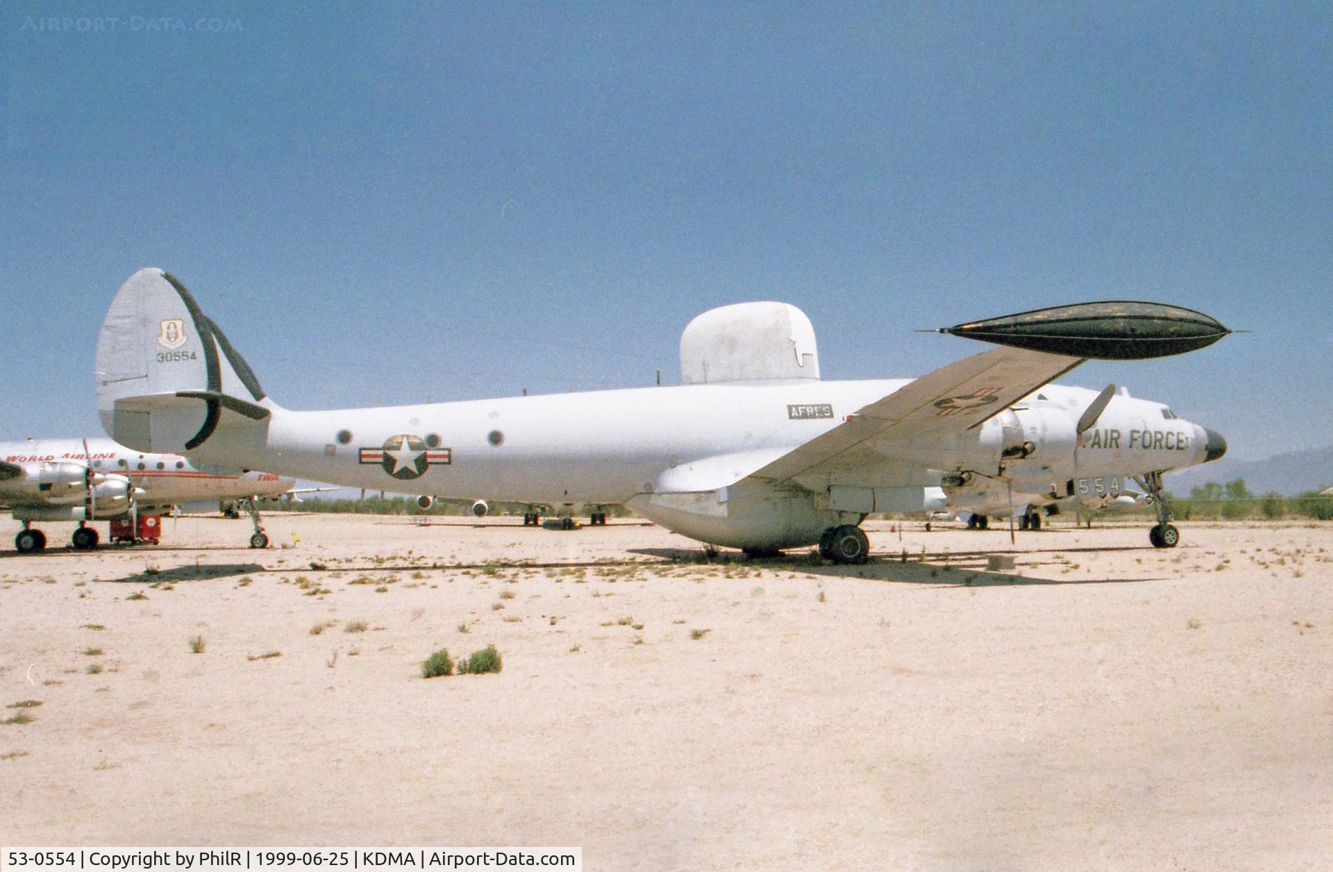 53-0554, 1955 Lockheed EC-121H Warning Star C/N 1049A-4369, 53-0554 1955 Lockheed EC-121T Warning Star USAF Pima