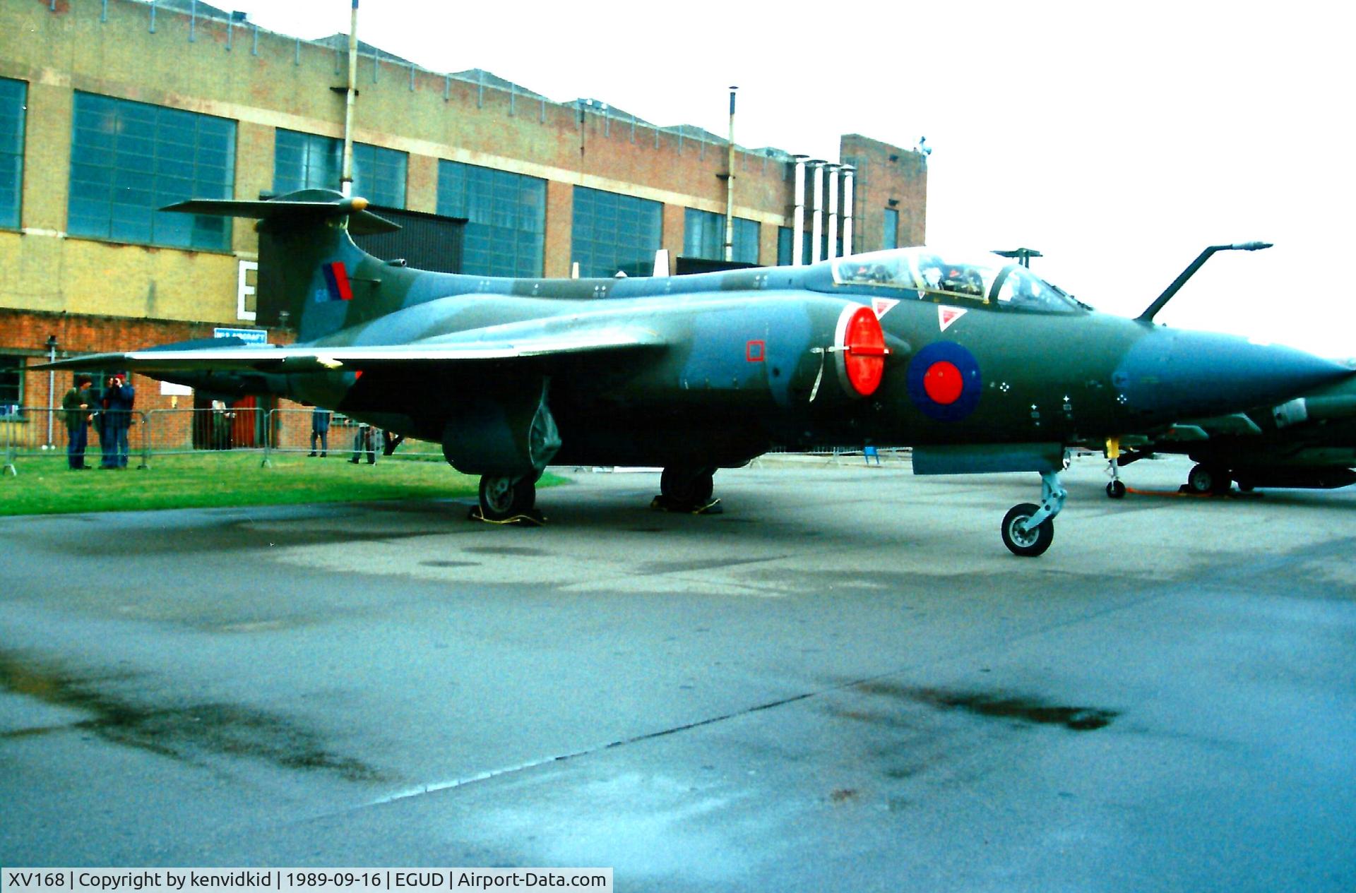 XV168, 1966 Hawker Siddeley Buccaneer S.2B C/N B3-09-66, At the 1989 Abingdon air show.