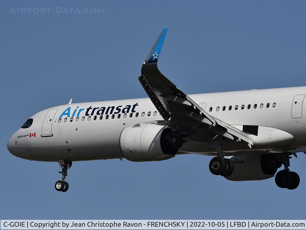 C-GOIE, 2019 Airbus A321-271NX C/N 8755, Air Transat TS514/TSC514 from Montréal YUL landing runway 29