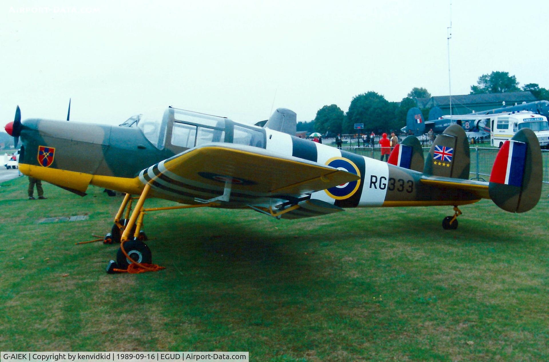G-AIEK, 1946 Miles M38 Messenger 2A C/N 6339, At the 1989 Abingdon air show.