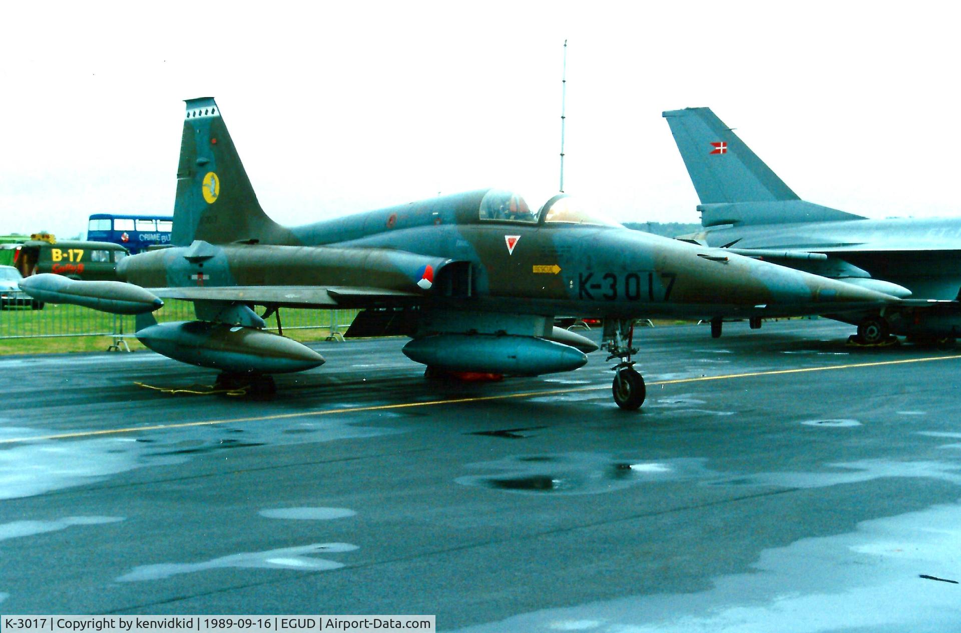 K-3017, 1970 Canadair NF-5A Freedom Fighter C/N 3017, At the 1989 Abingdon air show.