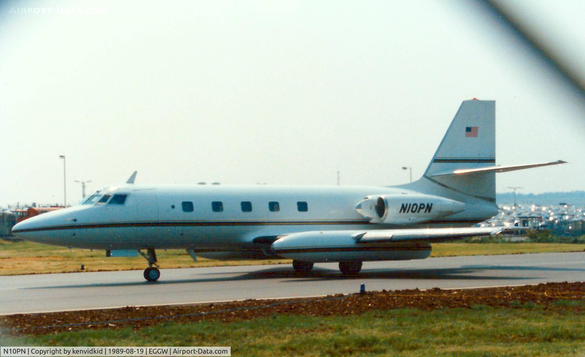 N10PN, 1972 Lockheed L-1329-23E JetStar C/N 5155, At Luton airport.