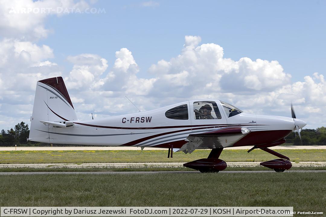 C-FRSW, Vans RV-10 C/N FVE-1977, Vans RV-10  C/N FVE-1977, C-FRSW