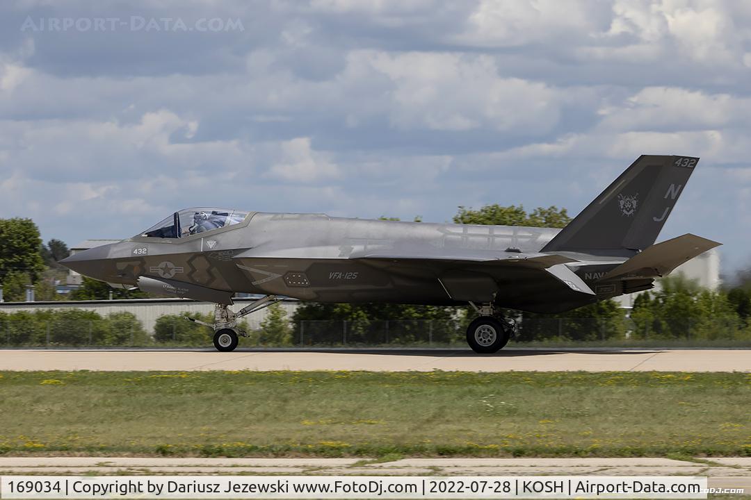 169034, Lockheed Martin F-35C Lightning II C/N CF-22, F-35C Lightning II 169034 NJ-432 from VFA-125 
